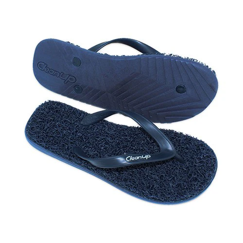 Sandalias Clean Up Flat Azul Marino Adulto - Imagen 5