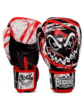 Guantes Buddha Creepy Negro Rojo Blanco - Imagen 8